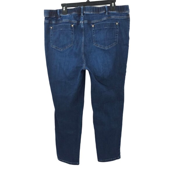 J Jill Authentic Fit Slim Ankle Jeans Womens 18 Stretch Waist Mid Rise Denim - Picture 2 of 15